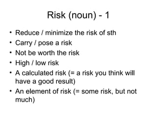 What Is Risque Not Risk Risk | PPT