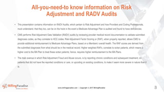 Presentation on How to Encounter CMS & HHS RADV Audits [CEU] | PPTX
