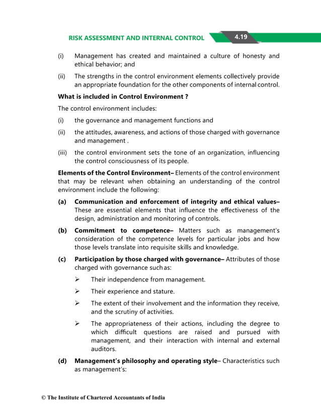 Risk Assessment And Internal Control Pdf Business Accounting