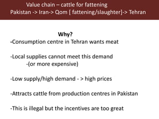 Combining risk assessment and value chain frameworks