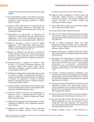 Risk Assessment of Ergonomic Factors in a Textile Firm by RULA, REBA ...