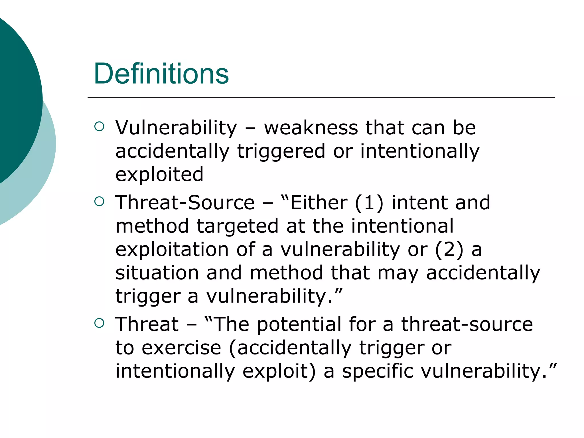 Risk Assessment Process NIST 800-30 | PPT