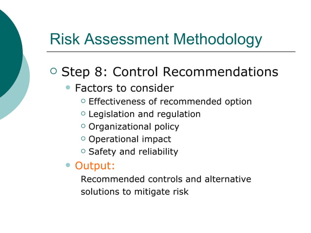 Risk Assessment Process NIST 800 30 PPT