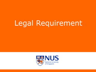 Legal Requirement
 