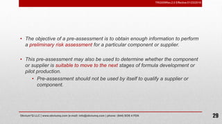 Risk based supplier qualification program | PPSX