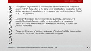 Risk based supplier qualification program | PPSX