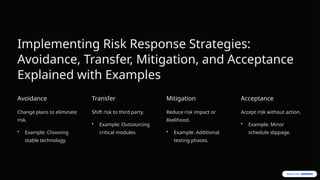Minor Risk Example Risk-Identification-and-RMMM-Plan-in-Software-Engineering-A ...