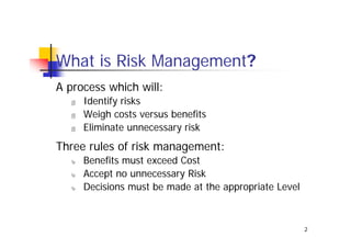 Risk Management