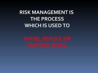 Risk Management | PPT