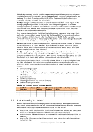 Project Risk Management Guideline - Victorian Department of Treasury | PDF