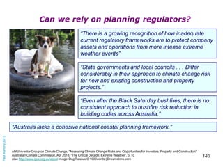 Can we rely on planning regulators?

 