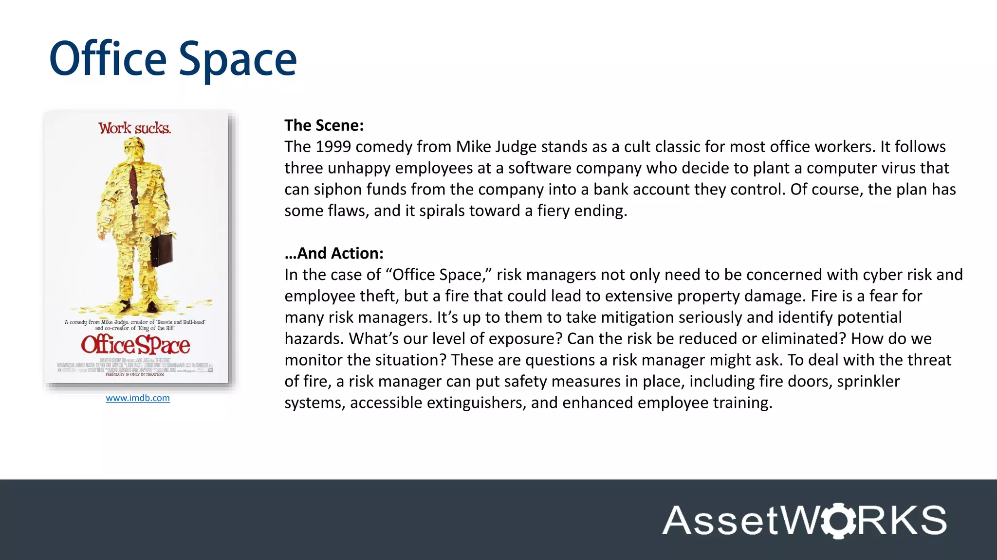 Films About Risk Controls Risk management in the movies | PDF