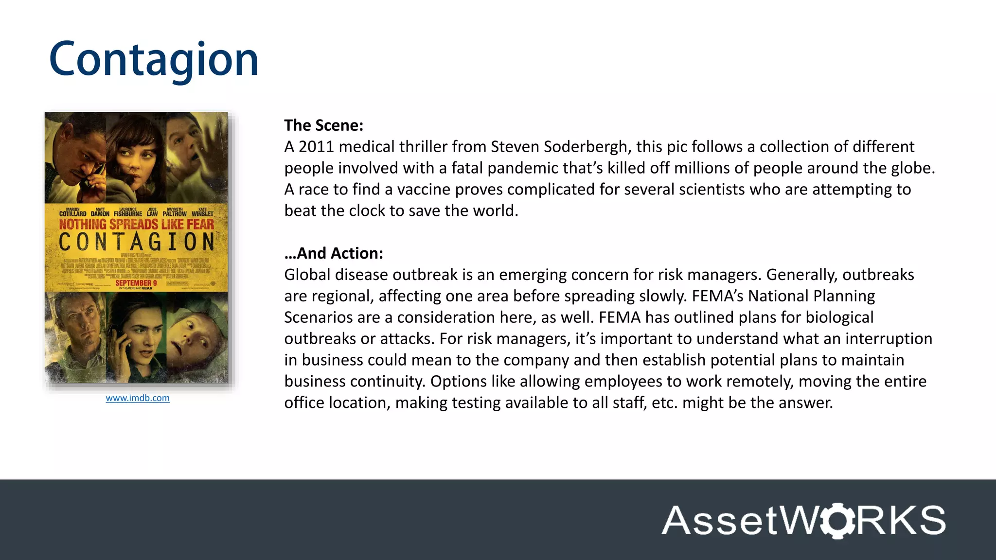 Films About Risk Controls Risk management in the movies | PDF