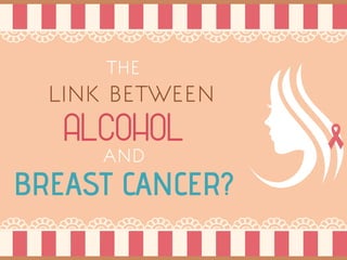 ALCOHOLAND
THE
BREAST CANCER?
LINK BETWEEN
 