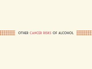 Other cancer risks of Alcohol
 
