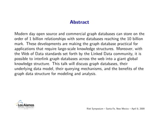 Abstract

Modern day open source and commercial graph databases can store on the
order of 1 billion relationships with som...