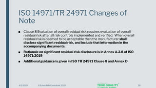 An Inside Look at Changes to the New ISO 14971:2019 from a Member of ...