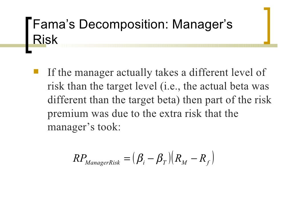Indicatori Di Di Risk Adjusted Performance Risk adjusted performance