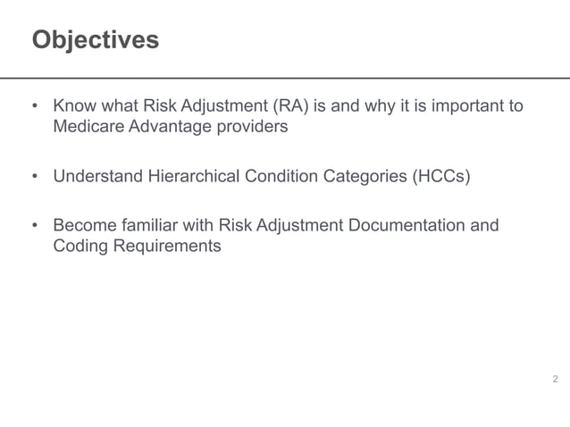 Risk adjustment documentation and coding overview | PDF | Health ...