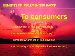     Application Stages                  of              HACCP