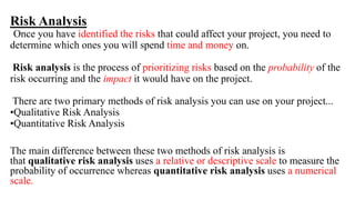 Risk analysis | PPTX