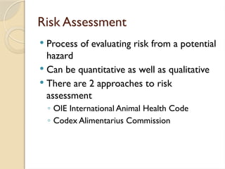 Veterinary Risks Risk Analysis in Veterinary Science.pptx