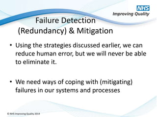 Risk analysis and control nhsiq 2014 | PPTX