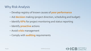 Poor Risk Analysis Risk analysis and management | PDF