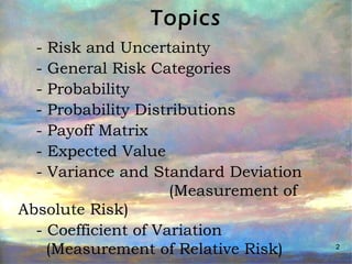 Undiversifiable Risk Examples Risk | PPT