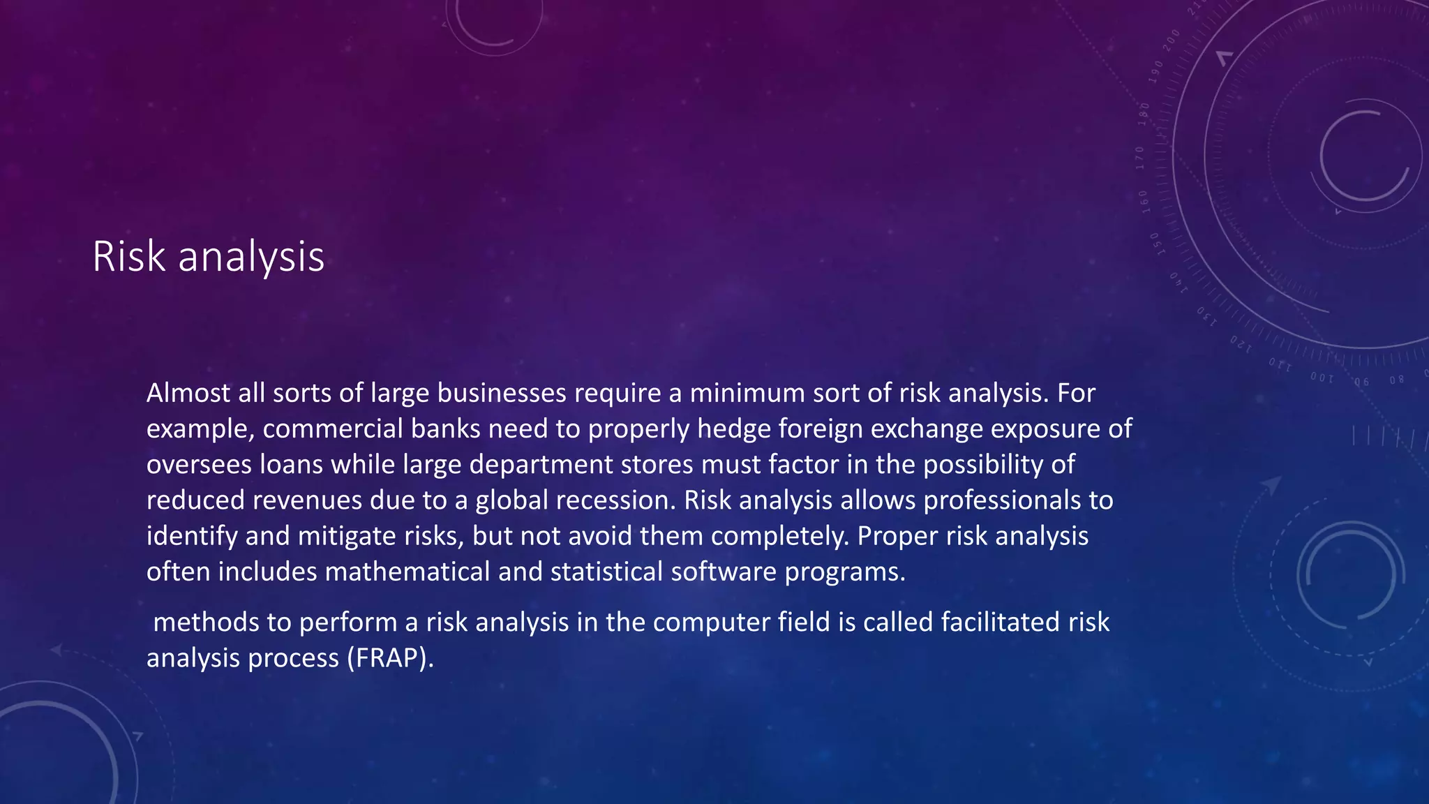 Risk analysis in investment | PPTX