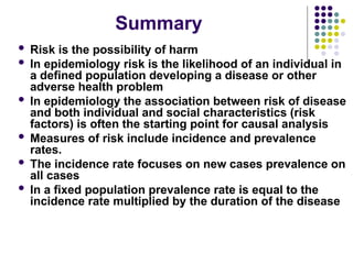 Understanding Risk, Incidence, and Prevalence in Epidemiology and ...