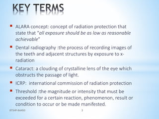 Risk and management involed in radiographic imaging in cbc dental ...