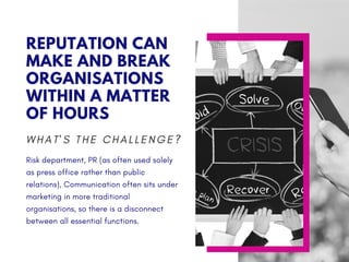 The role of Public Relations in Risk and Reputation | PDF
