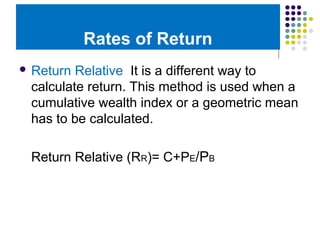 Risk and Return | PPT