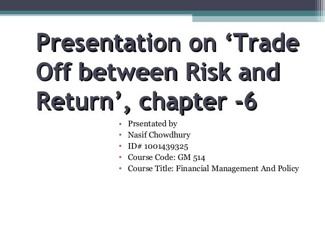 Risk And Return