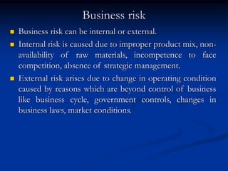 Risk and return | PPT