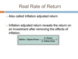 Risk and Return | PPTX