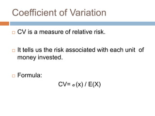 Risk and Return | PPTX