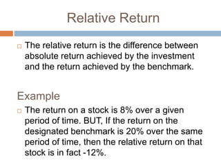 Risk and Return | PPTX