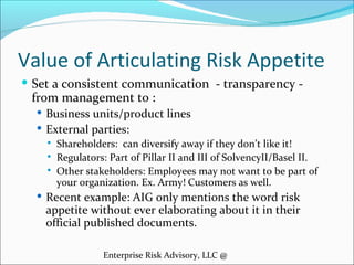 Risk appetite | PDF