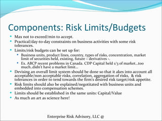 Market Risk Limits Examples Risk appetite | PDF