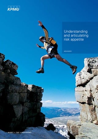 Understanding
and articulating
risk appetite


advisory
 