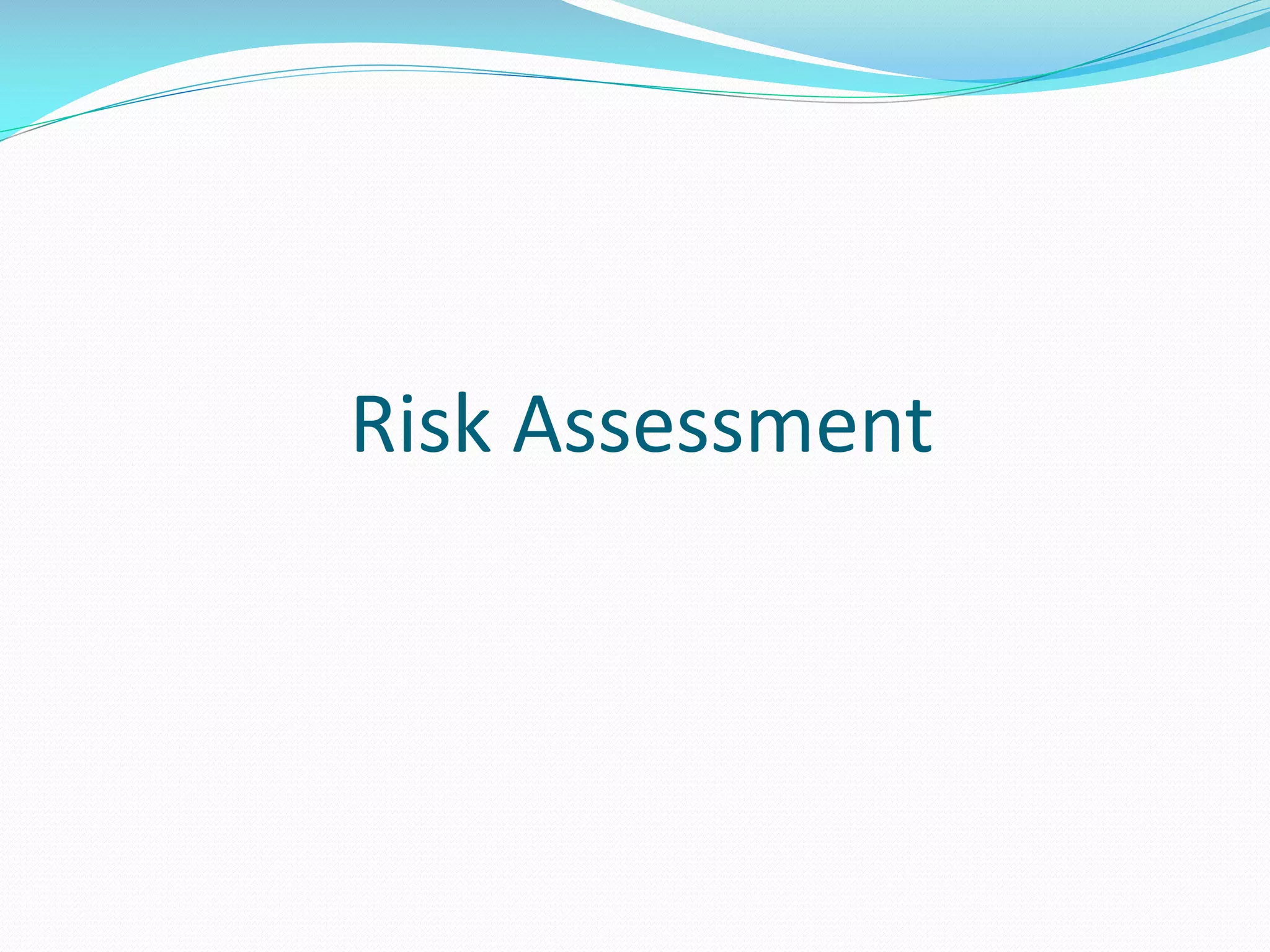Risk Assessment