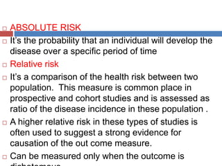 Absolute Risk Medical Clinical Risk Assesment - Dr Harshavardhan Patwal | PPTX