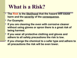 Precautions Over Risk Example Risk assessment | PPT