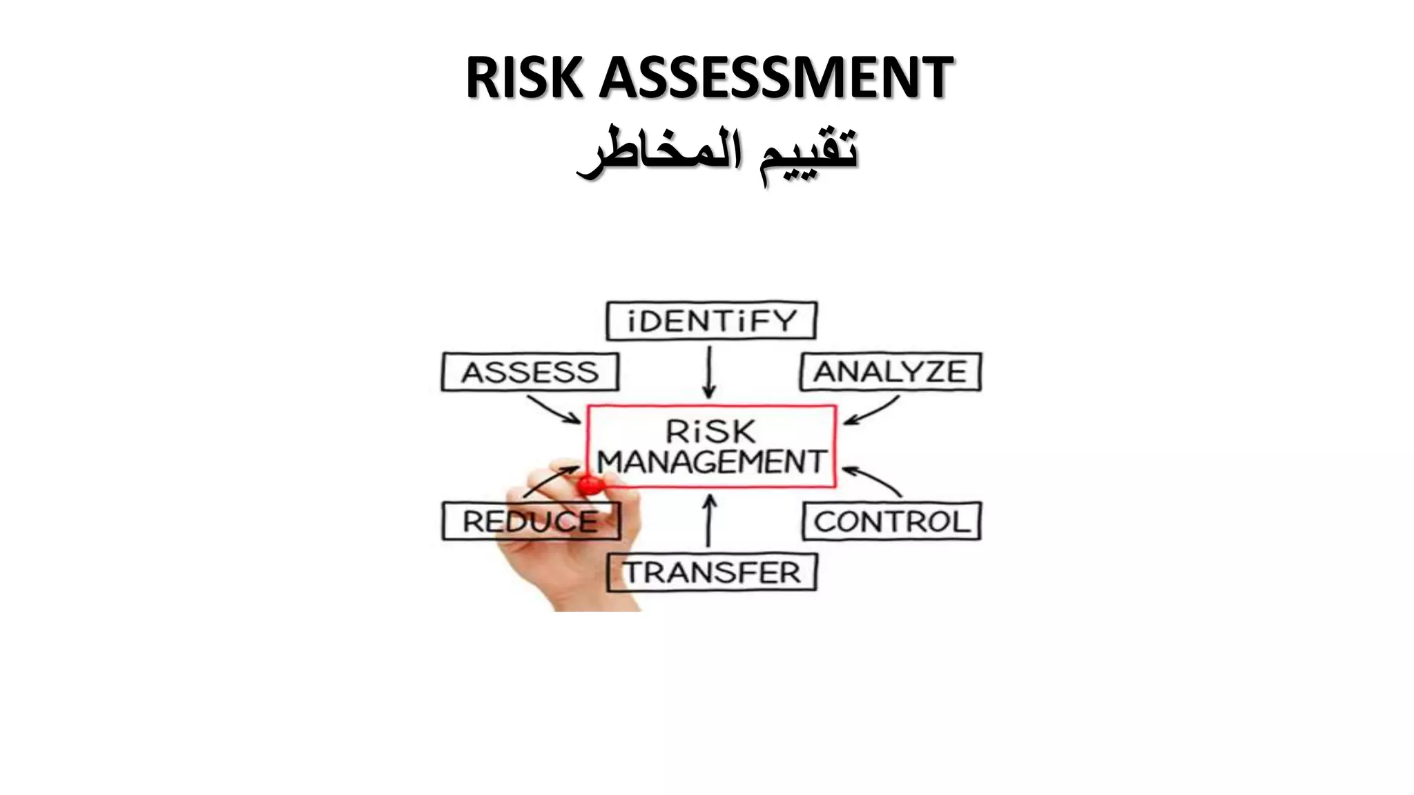 Risk assessment - تقييم المخاطر | PPTX