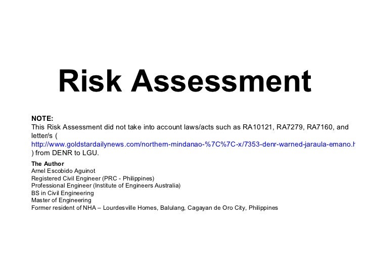 Risk Assessment