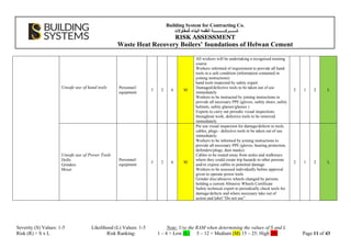 Risk Assessment Documents for ISO 9001 machine | PDF