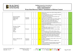 Risk Assessment Documents for ISO 9001 machine | PDF