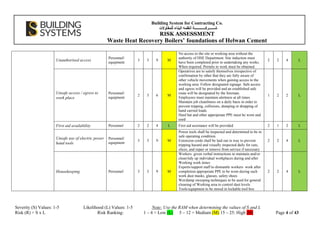 Risk Assessment Documents for ISO 9001 machine | PDF